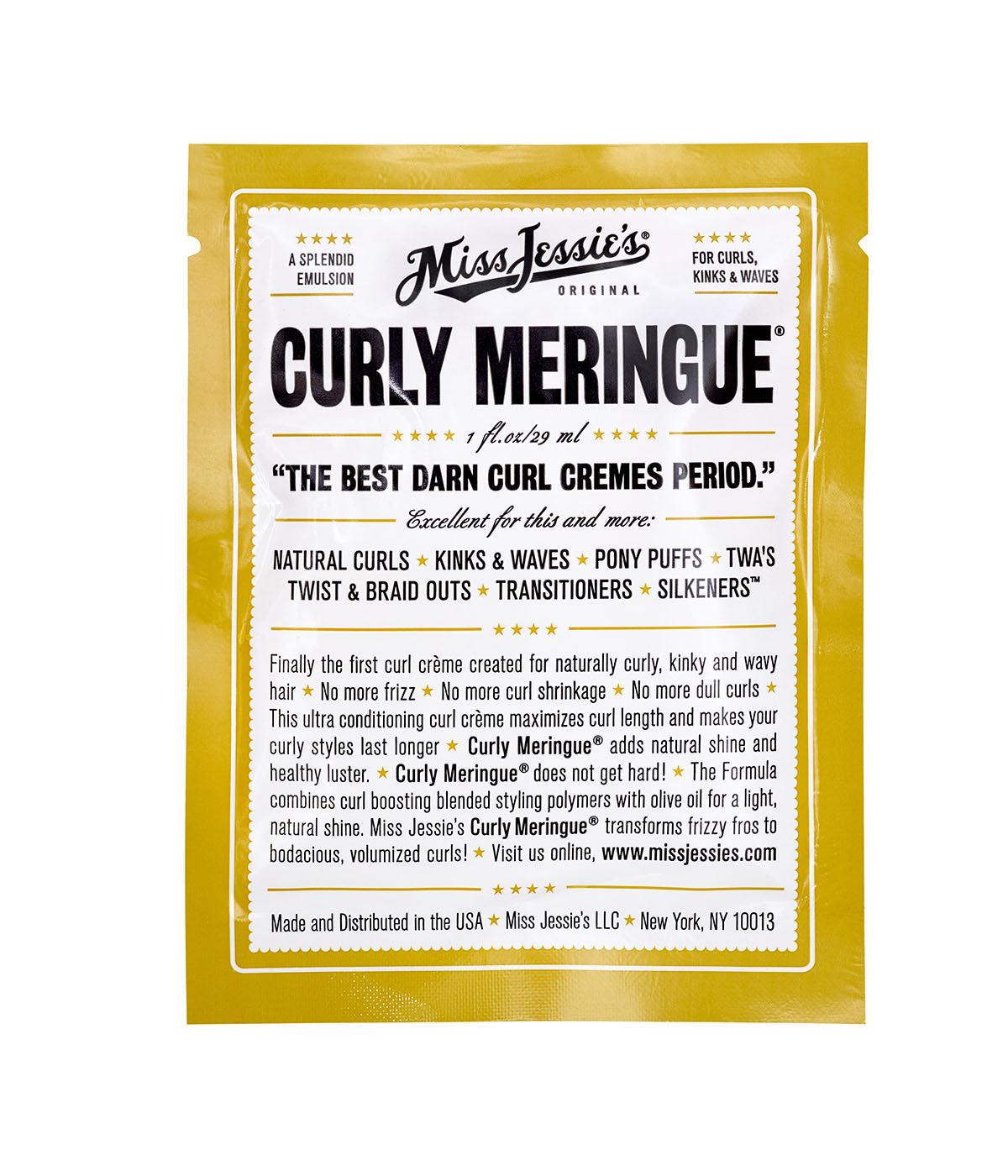 Curly Meringue - Frizz Control Cream